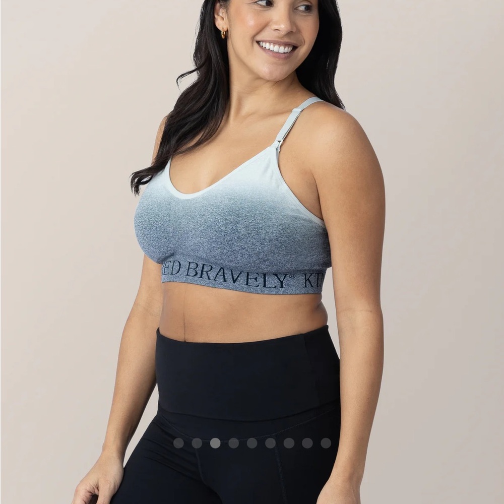 Kindred Bravely Sublime Nursing Sports Bra Blue Ombre Racerback